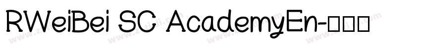 RWeiBei SC AcademyEn字体转换